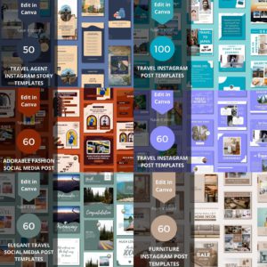 3500+ Canva Editable Social Media Templates with PLR & MRR Rights