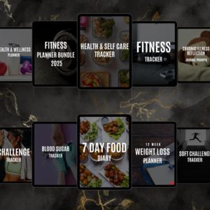 20+ Sport & Fitness Planners Bundle | PLR & MRR Rights